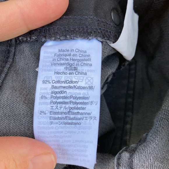 Madewell 9” High Rise Skinny Busted Knee Raw Hem - Picture 8 of 9